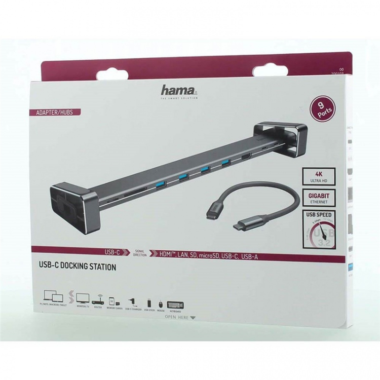 Hama Dockingsstation USB-C 9x Porte Hama Dockingsstation USB-C 9x Porte