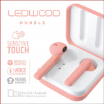 LEDWOOD Hovedtelefon Hubble TWS True Wireless In-Ear Mic Rosa