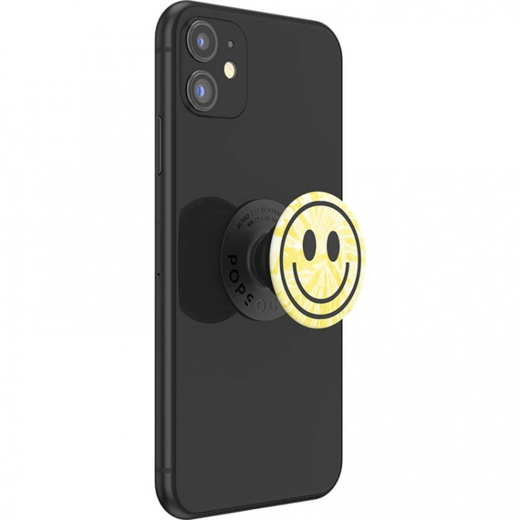 POPSOCKETS Tie Dye Smiley Aftageligt Greb m. Standerfunktion