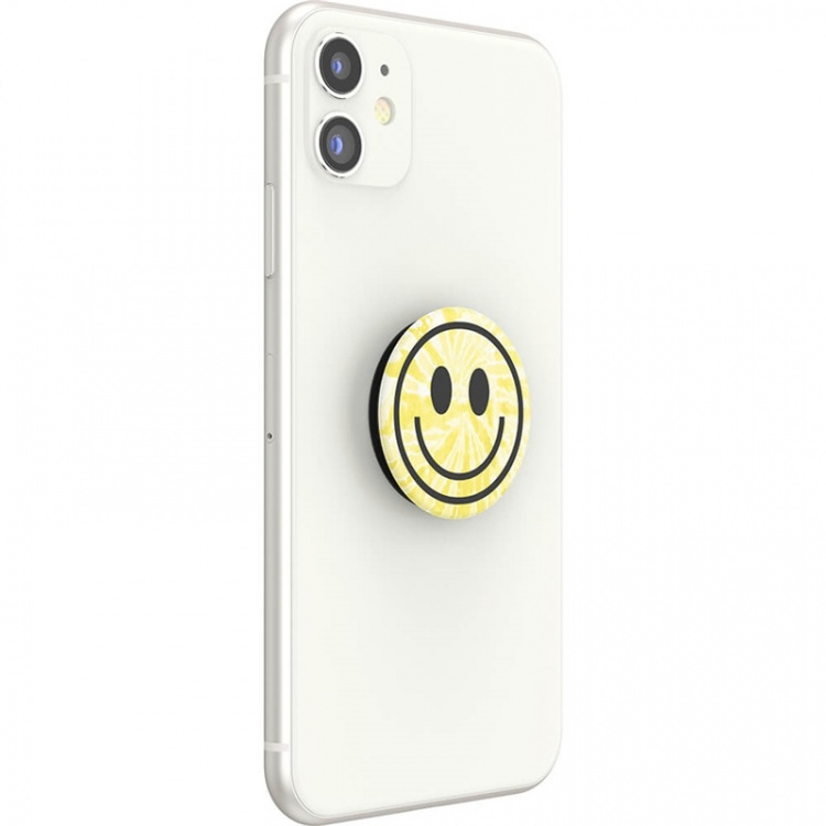 POPSOCKETS Tie Dye Smiley Aftageligt Greb m. Standerfunktion