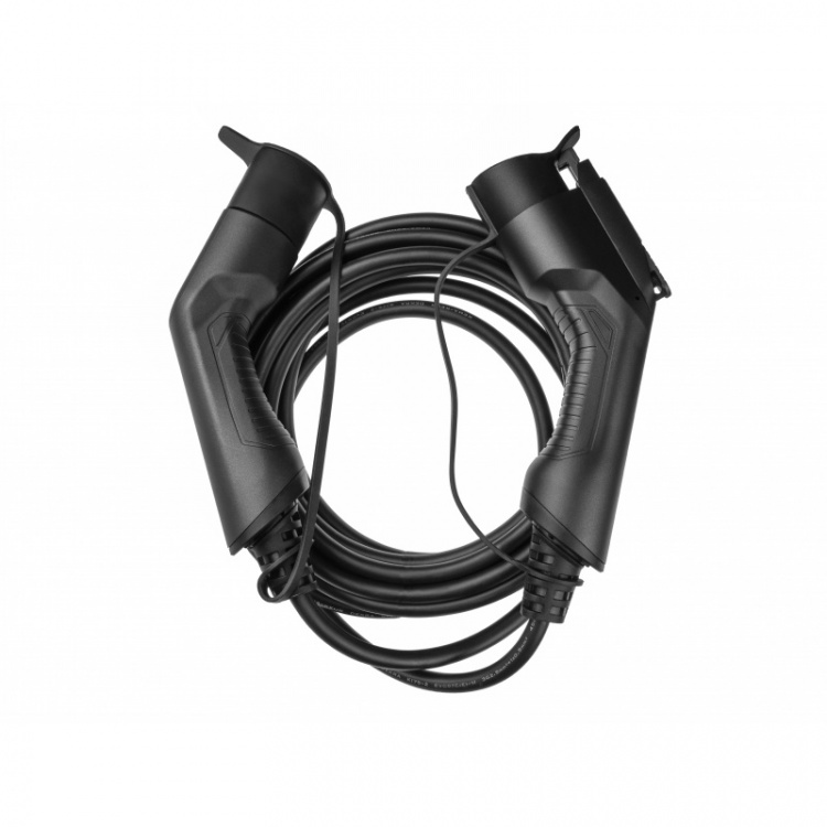 greencell Ladekabel Elbil EV19 Type1 7m 3.6kW 16A 1-FAS Sort IP55