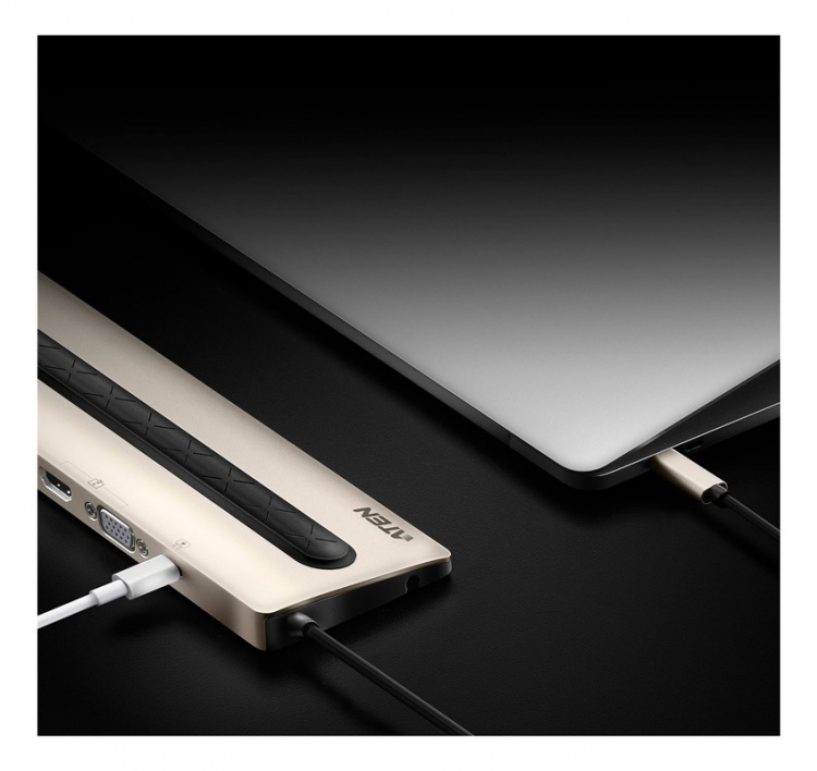 ATEN USB-C Multiport Dock with Power Pass-Through (13 Devices) ATEN USB-C Multiport Dock with Power Pass-Through (13 Devices)