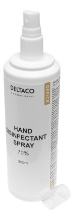 DELTACO Hand disinfectant liquid, 250 ml DELTACO Hand disinfectant liquid, 250 ml