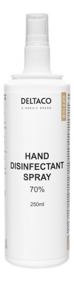 DELTACO Hand disinfectant liquid, 250 ml DELTACO Hand disinfectant liquid, 250 ml