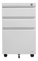 DELTACO Cabinet on wheels with lock, 3 drawers DELTACO Cabinet on wheels with lock, 3 drawers