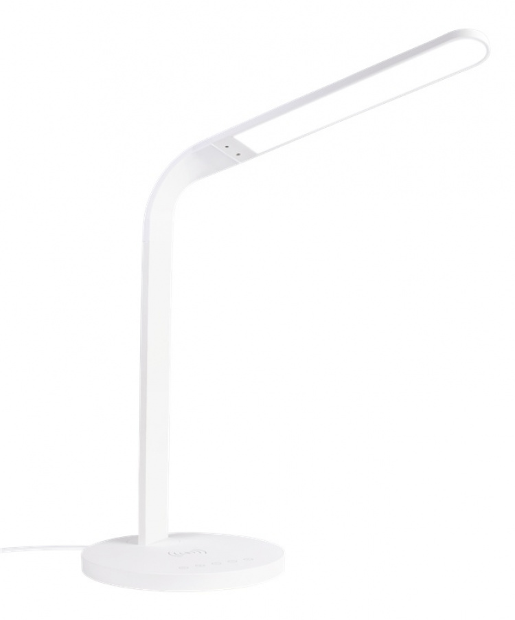 DELTACO OFFICE LED bordlampe med Qi fast charge, timerfunktion, 400lm, DELTACO OFFICE LED bordlampe med Qi fast charge, timerfunktion, 400lm,