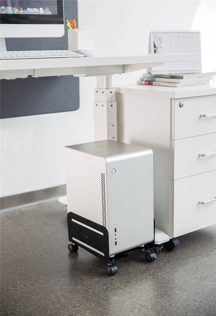 DELTACO Universal Mobile CPU Stand