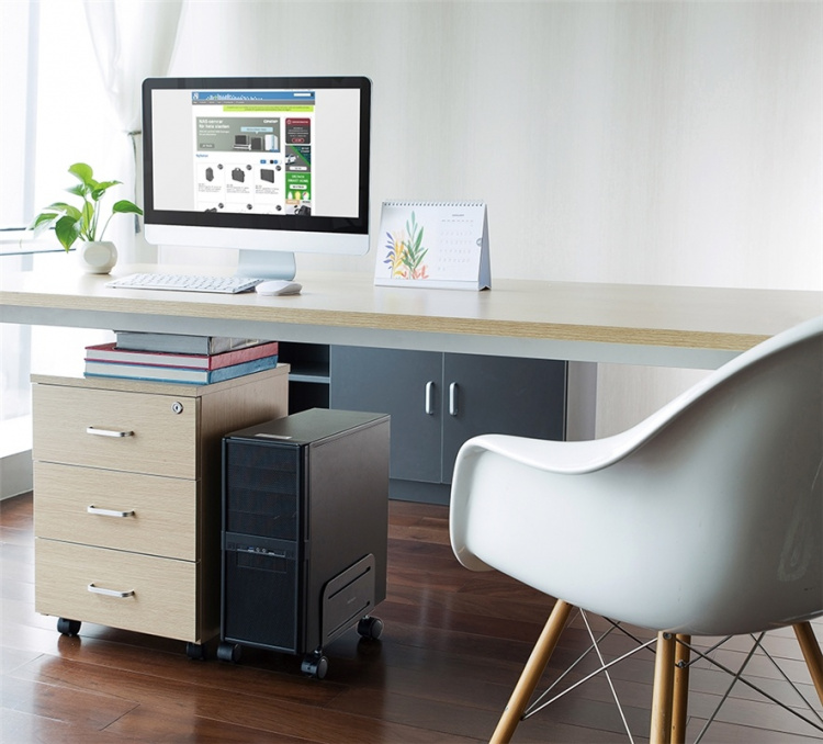 DELTACO Universal Mobile CPU Stand