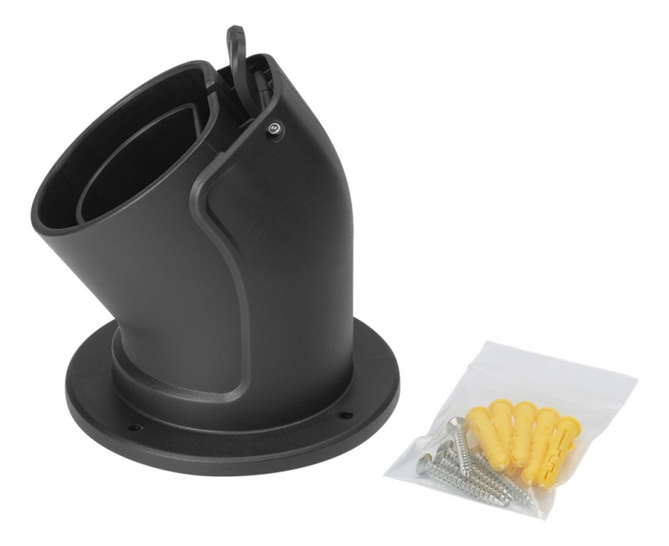 DELTACO e-Charge, holder for type 2 connector, angled