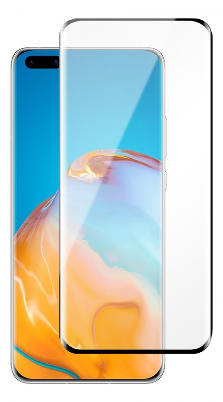 DELTACO screen protector for Huawei P40 Pro, 2.5D glass, full screen