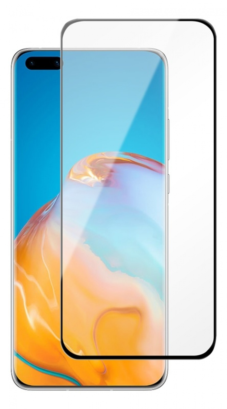 DELTACO screen protector for Huawei P40, 2.5D glass, full screen DELTACO screen protector for Huawei P40, 2.5D glass, full screen