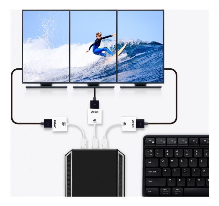 ATEN DisplayPort to True 4K HDMI Active Adapt ATEN DisplayPort to True 4K HDMI Active Adapt