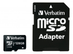 Verbatim SD Micro (SDXC) Class 10 m. adapter 128 GB