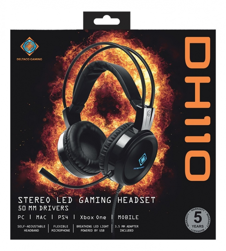 DELTACO GAMING DH110 gaming headset DELTACO GAMING DH110 gaming headset