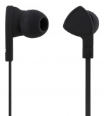 STREETZ in-ear headset, 1-button remote, 3.5mm, microphone, black STREETZ in-ear headset, 1-button remote, 3.5mm, microphone, black