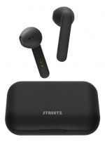 STREETZ True Wireless Stereo earbuds with charging case, semi-in-ear,