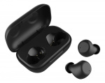 STREETZ Wireless in-ear earbuds with charging case, BT 5, TWS, black