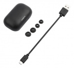 STREETZ Wireless in-ear earbuds with charging case, BT 5, TWS, black