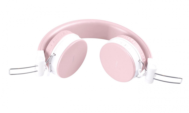 STREETZ Foldable on-ear BT headset, 3.5 mm, pink STREETZ Foldable on-ear BT headset, 3.5 mm, pink