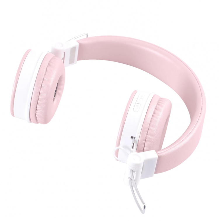 STREETZ Foldable on-ear BT headset, 3.5 mm, pink STREETZ Foldable on-ear BT headset, 3.5 mm, pink