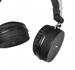 STREETZ Foldable on-ear BT headset, 3.5 mm, black