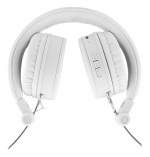 STREETZ Foldable on-ear BT headset, 3.5 mm, white