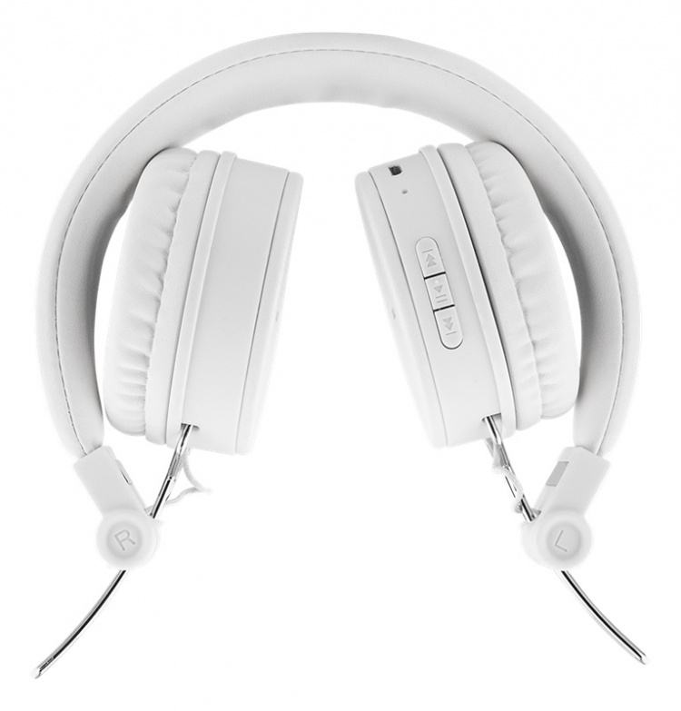 STREETZ Foldable on-ear BT headset, 3.5 mm, white