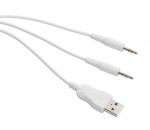 WHITE LINE WH85 Stereo gaming headset, 57mm drivers, white