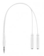 WHITE LINE WH85 Stereo gaming headset, 57mm drivers, white