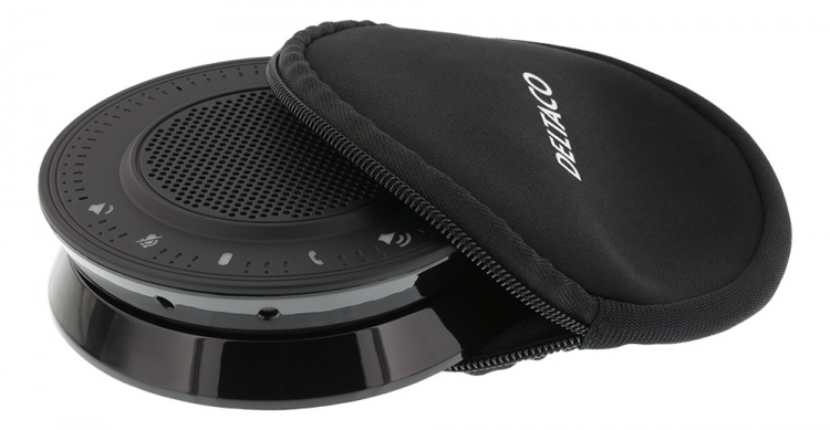 DELTACO OFFICE Konferencehøjttaler tlf. m. USB, 3,5mm-jack, VoIP, sort