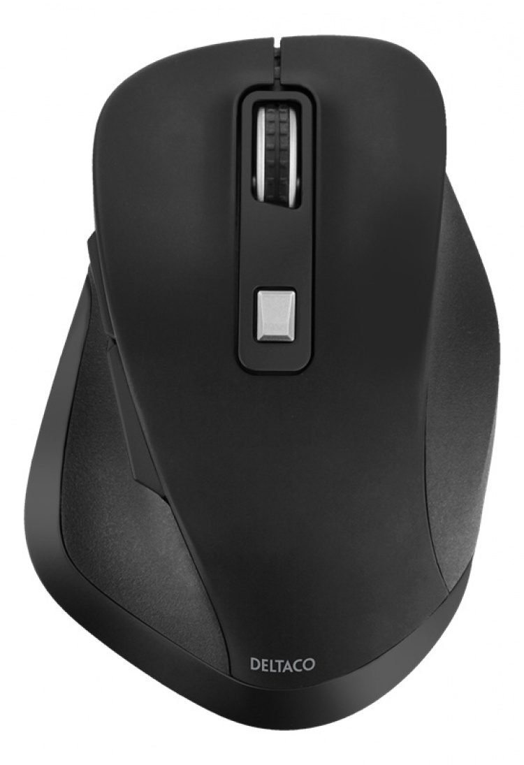 DELTACO Office ergonomic mouse, silent clicks, wireless 2.4G, 2400 DPI DELTACO Office ergonomic mouse, silent clicks, wireless 2.4G, 2400 DPI