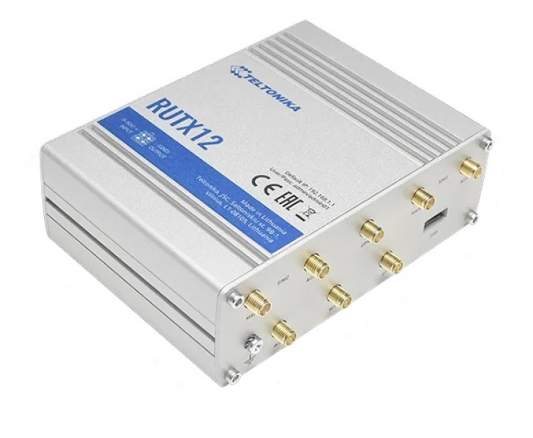 Teltonika RUTX12 Dual LTE Cat6 5xGE WIFI GPS Bluetooth