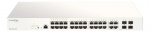 28-Port Gigabit PoE+ Nuclias Smart Managed Switch including 4x 1G Com