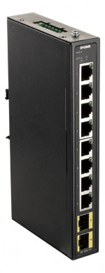 D-Link 8-port Gigabit Industrial Switch including 2 x 100/1000M SFP
