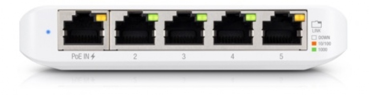 Ubiquiti USW Flex Mini, 5-port administreret Gigabit Ethernet-switch,