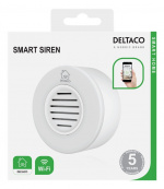 DELTACO SMART HOME WiFi siren, white DELTACO SMART HOME WiFi siren, white