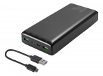 DELTACO Power bank 30000 mAh, 3 A/18 W, 111 Wh, 2x USB-A, 1x USB-C, fa DELTACO Power bank 30000 mAh, 3 A/18 W, 111 Wh, 2x USB-A, 1x USB-C, fa