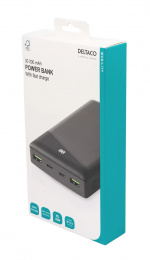 DELTACO Power bank 30000 mAh, 3 A/18 W, 111 Wh, 2x USB-A, 1x USB-C, fa DELTACO Power bank 30000 mAh, 3 A/18 W, 111 Wh, 2x USB-A, 1x USB-C, fa