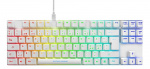 WHITE LINE WK90R TKL Mechanical keyboard, Red switches, RGB, white
