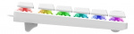 WHITE LINE WK90R TKL Mechanical keyboard, Red switches, RGB, white
