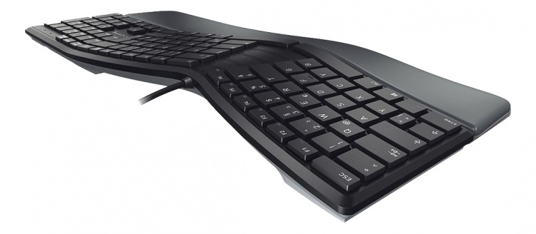 Cherry KC 4500 Ergo keyboard, ergonomic designed keyboard, black