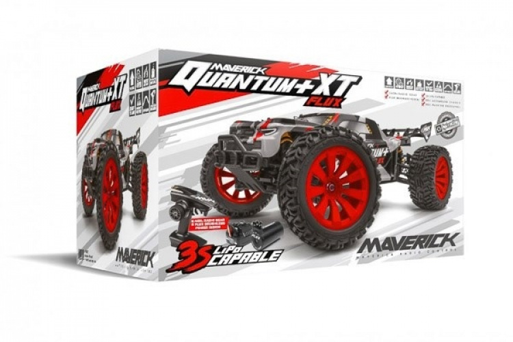 MAVERICK Quantum+ XT Flux 3S 1/10 4WD Stadium Truck - Red MAVERICK Quantum+ XT Flux 3S 1/10 4WD Stadium Truck - Red