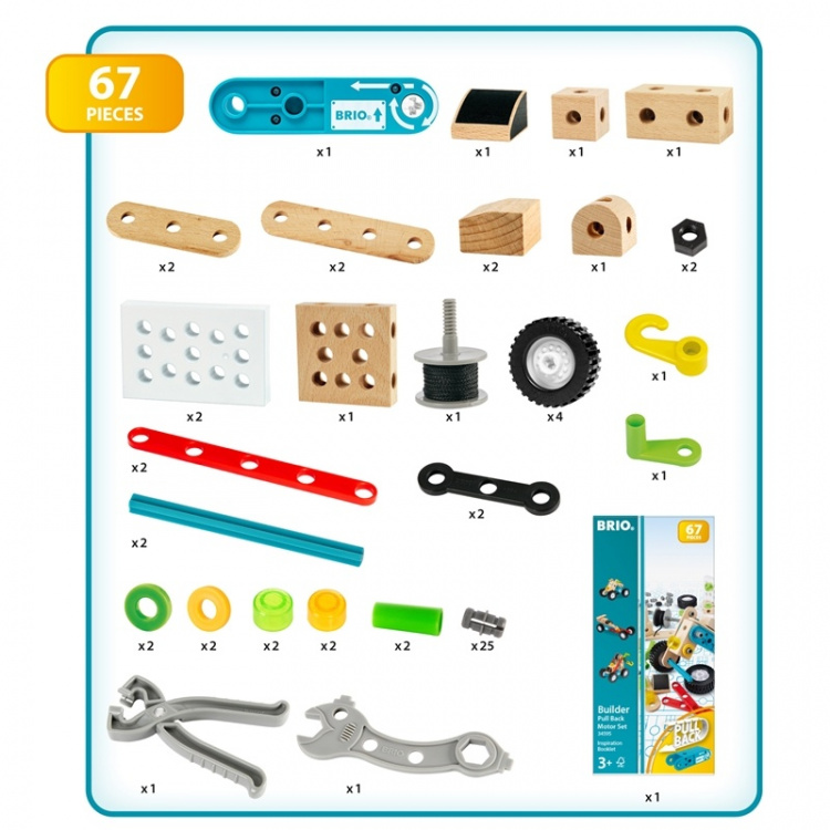 Brio 34595 Pull back Motor Set