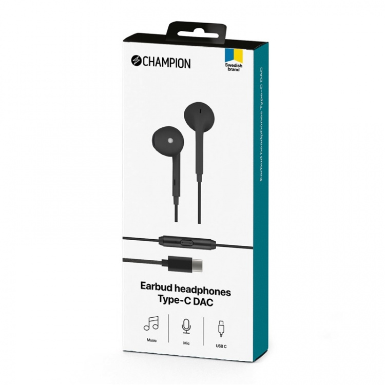 Champion EarBud headphones Type-C DAC Champion EarBud headphones Type-C DAC