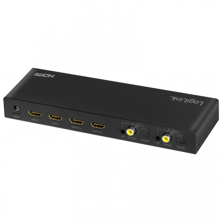 LogiLink HDMI Matrix Switch 4K/60Hz ARC HDCP HDR CEC LogiLink HDMI Matrix Switch 4K/60Hz ARC HDCP HDR CEC