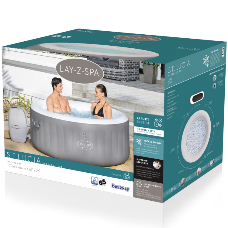 Bestway Lay-Z-Spa® St.Lucia AirJet 1.7