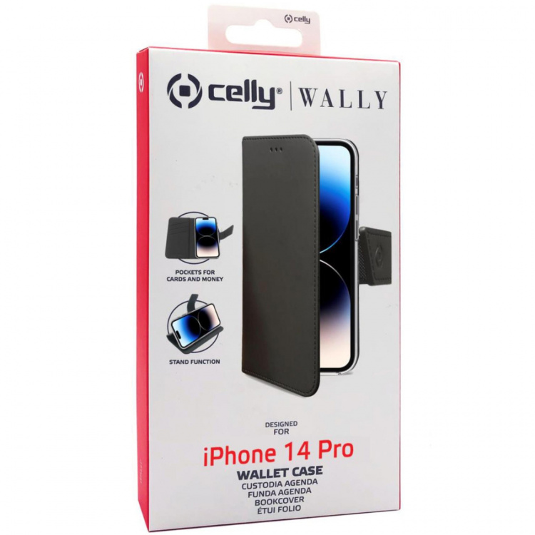 Celly Wallet Case iPhone 14 Pro Svar