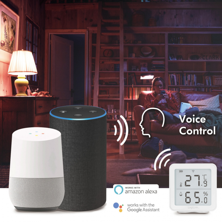 LogiLink Smart Temp- & luftfuktighetsse