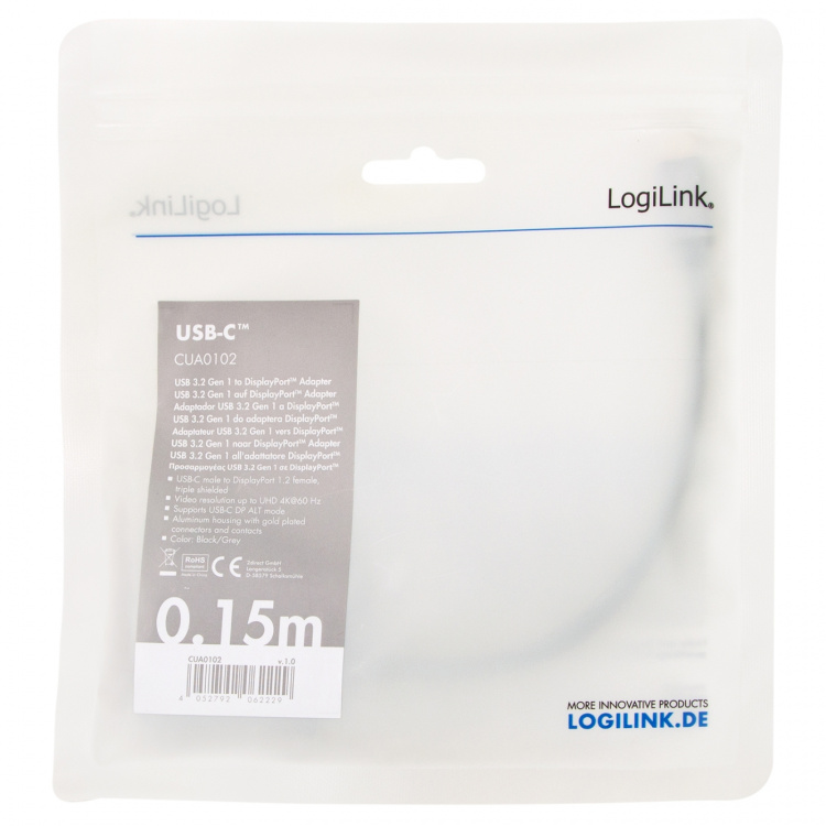 LogiLink USB-C -> DisplayPort-adapter 4