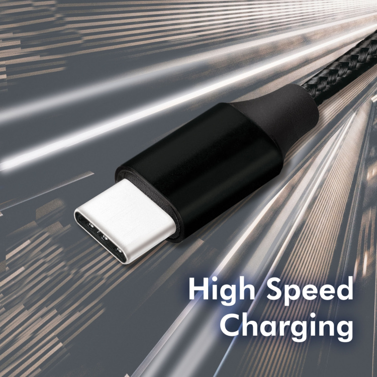 LogiLink USB-USB-C Ladd/synk-kabel 15W